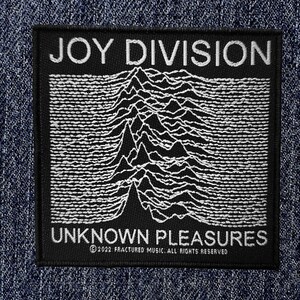 Joy Division - Unknown Pleasures Woven Sew On Patch - Brand New/Rare/Official