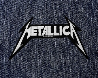 Metallica patch band iron on guitar metal band DIY