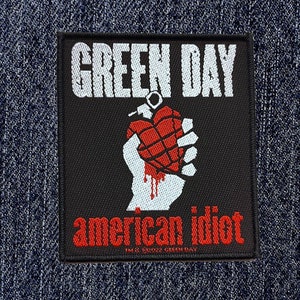 Green Day – gewebter Aufnäher „American Idiot“ – brandneu/offiziell/selten