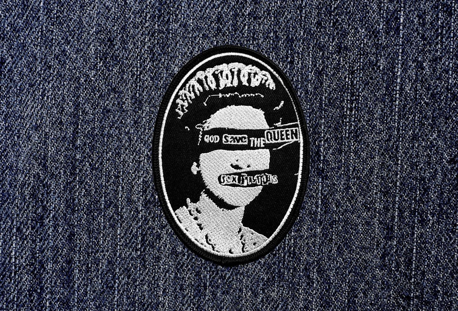 Sex Pistols Punk Patch UK Flag Queen Embroidered Sublimated Iron