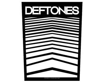 Deftones - Abstrakte Linien Gedruckt Aufnäher zum Aufnähen - Brandneu / Selten / Offiziel / Gelöscht