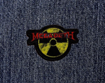 Megadeth - Hazard Logo Sew-On Patch - Brand New/Official/Rare