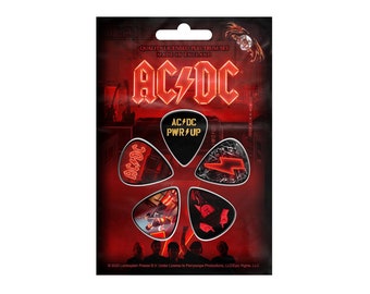 AC/DC - PWR Up Collectors Plektrum Set - Brandneu/Selten/Offiziell