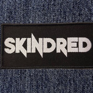 Skindred - Logo Woven Sew On Patch - Brand New/Rare/Official