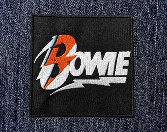 David Bowie -Diamond Dogs Flash Logo Embroidered Iron-On Patch - Brand New/Official/Rare