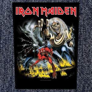 Iron Maiden Number Of The Beast Printed Sew On Back Patch Brand New/Rare/Official image 3