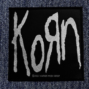 Korn - Logo Woven Sew On Patch - Brand New/Rare/Official