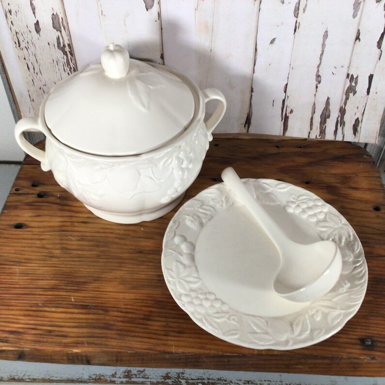 Vintage Ironstone Soup Tureen Vintage Soup Tureen Complete Etsy