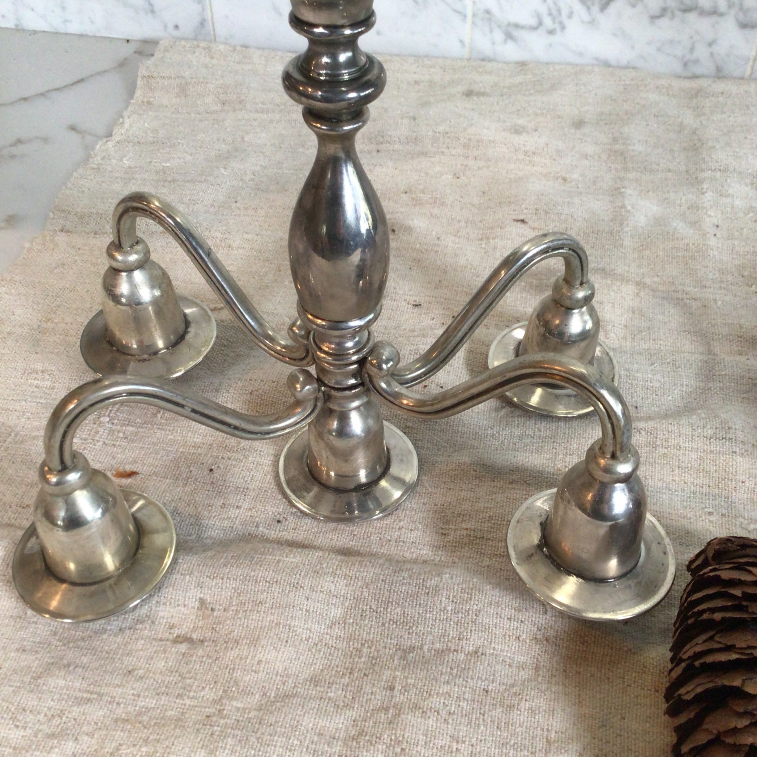 Godinger Silver Art Vintage Candle Holder Silver Plated