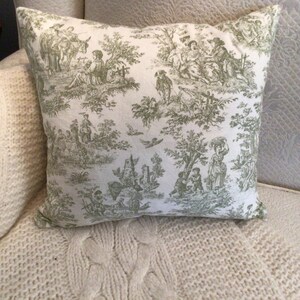 Decorative Toile Pillow, Throw Pillows, Pillows - Etsy