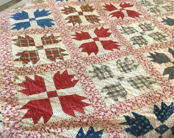 Antique hand sewn quilt, bedding, blankets and throws, quilts