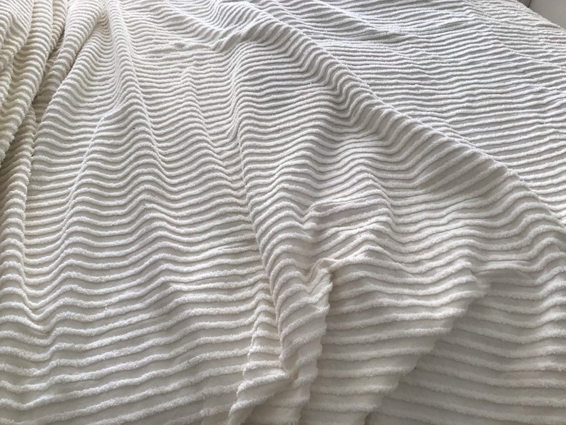 Vintage Chenille King Size off White Bedspread Vintage Etsy