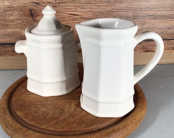 Juego de crema y azúcar Pfaltzgraff Heritage vintage, loza vintage, barra de café
