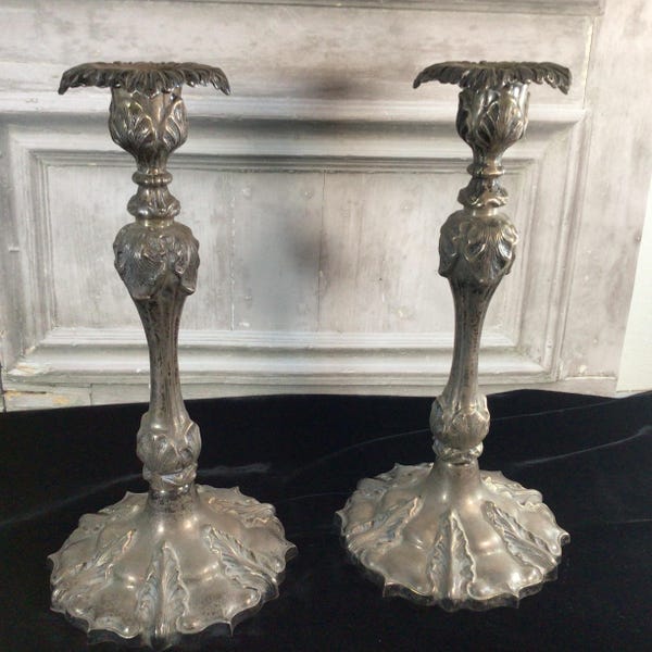 vintage Ornate candlesticks, candlelight, lighting, candle holder