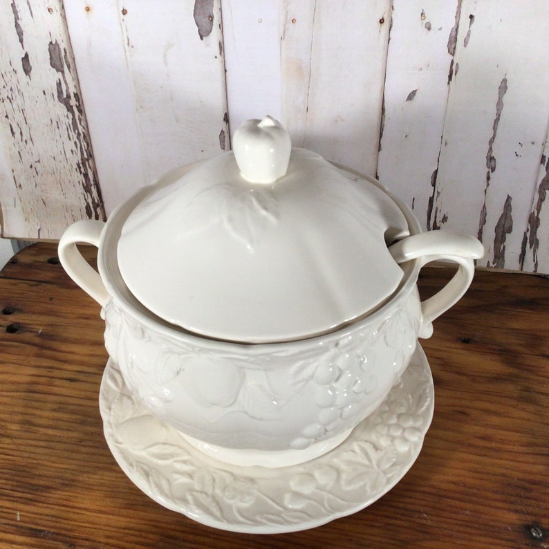 Vintage Ironstone Soup Tureen Vintage Soup Tureen Complete Etsy