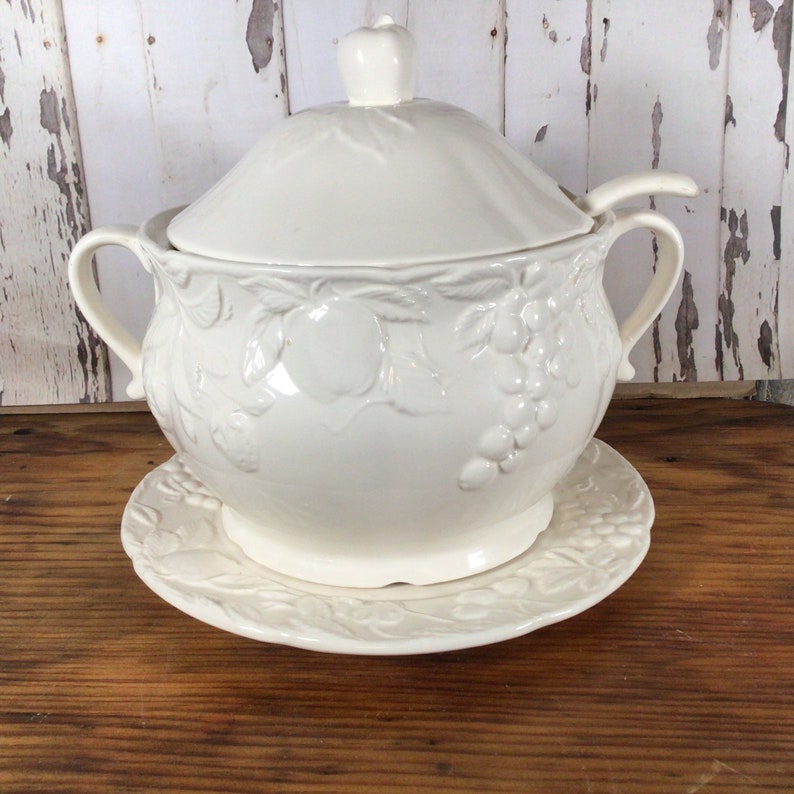 Vintage Ironstone Soup Tureen Vintage Soup Tureen Complete Etsy