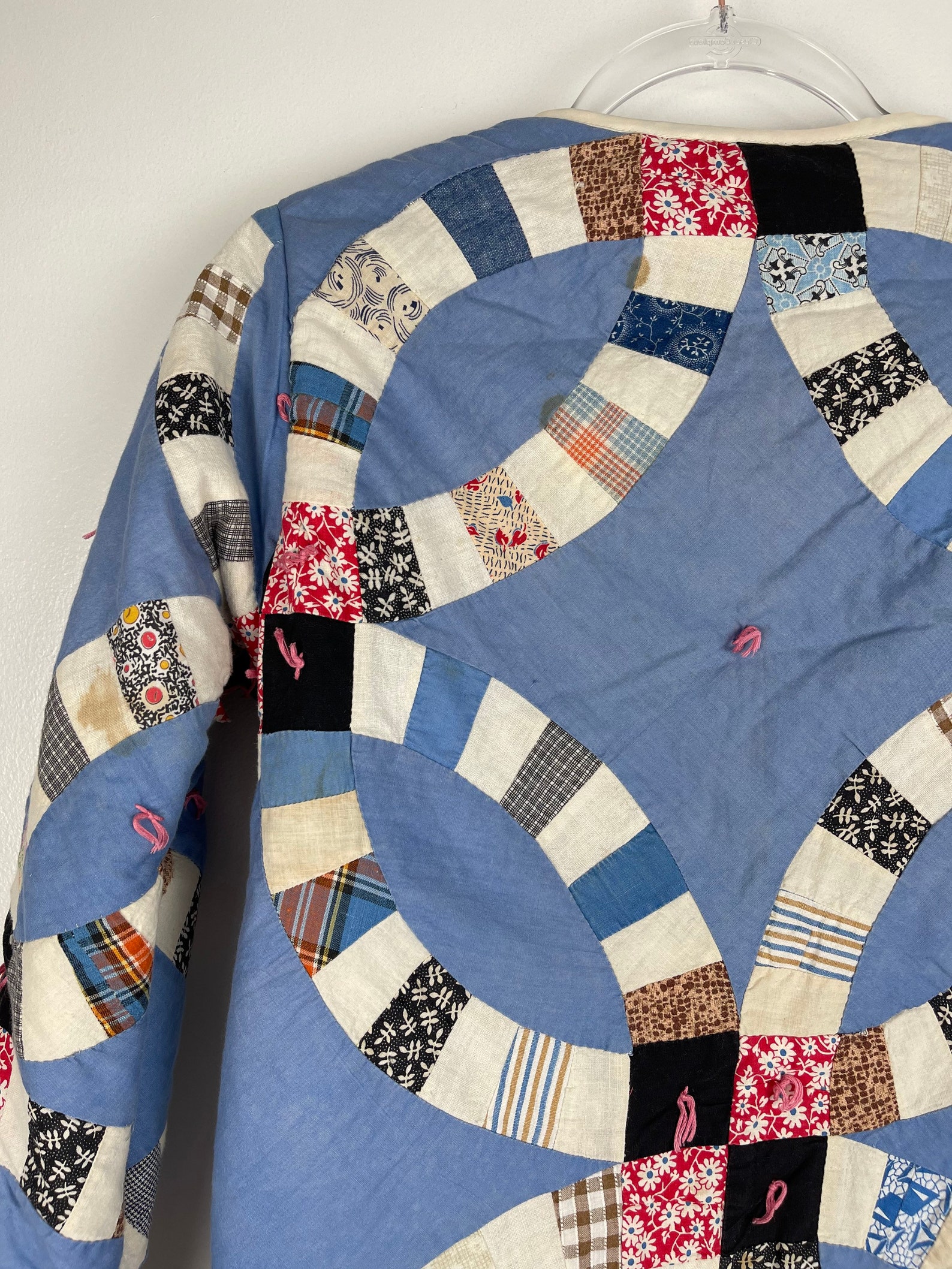 Quilt Chore Coat / Vintage Patchwork Quilt Jacket / Jacket Etsy