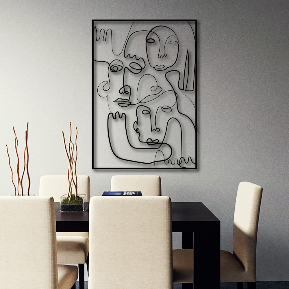 Metal Wall Decor with Frame Unique Wedding Gift Birthday Etsy