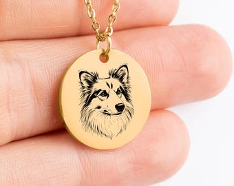 Personalized Sheltie Necklace: Custom Dog Breed Memorial Pendant