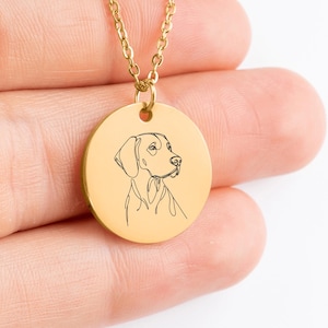 Gepersonaliseerde weimaraner-ketting met berichtkaart, aangepaste grijze geest sieraden cadeau, sportieve hond moeder hanger, weim minnaar verjaardagscadeau