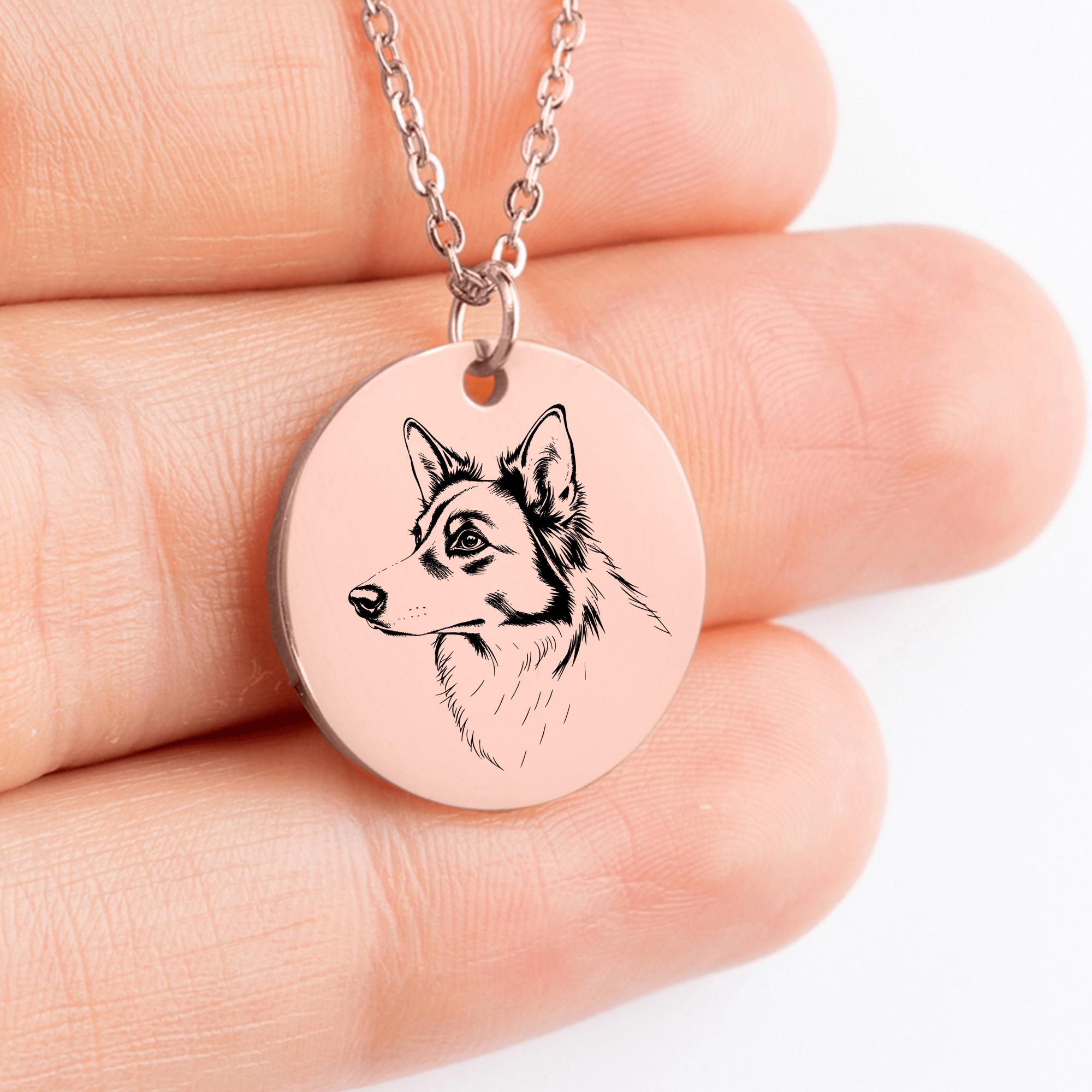 Collana Border Collie personalizzata: ciondolo per cane con incisione personalizzata - Italia Collana Border Collie personalizzata: ciondolo per cane con incisione personalizzata - Italia