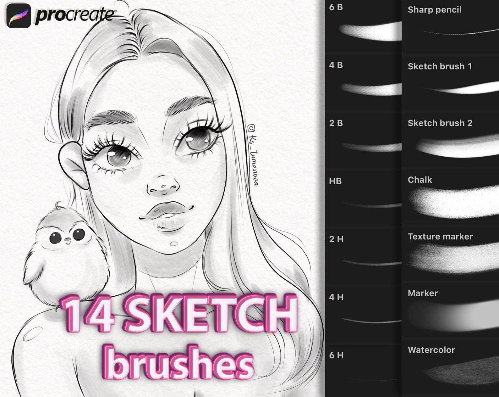 Procreate Sketch Brushes. Procreate Sketching Brush Etsy Hong Kong