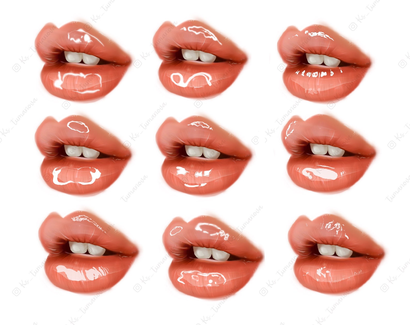 Lip Gloss Brushes Shine Brush for Fresco Etsy