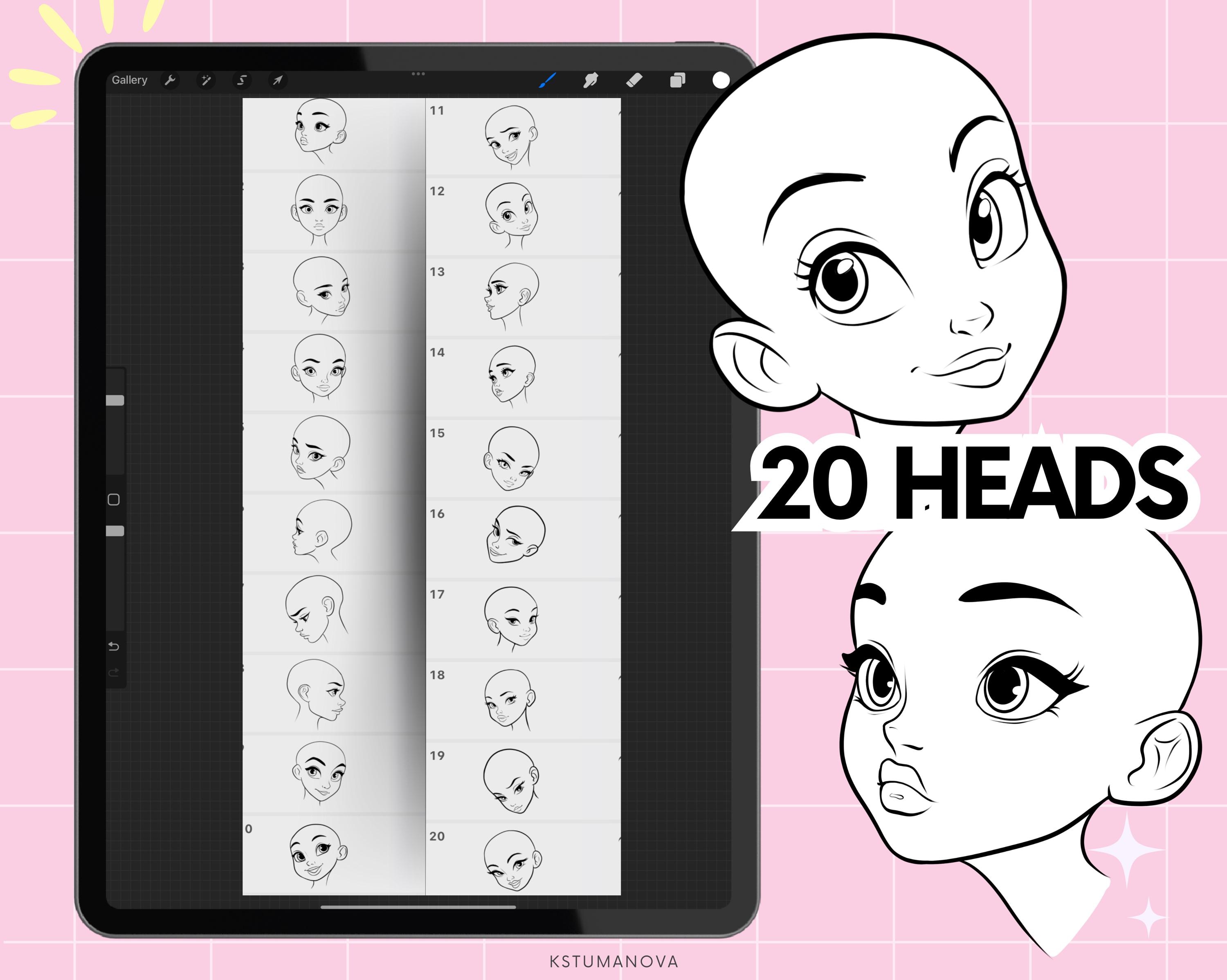Procreate Cartoon Female Character Maker Brushes Procreate Cartoon