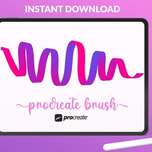 Procreate brushes lettering. Procreate brush. Instant Download