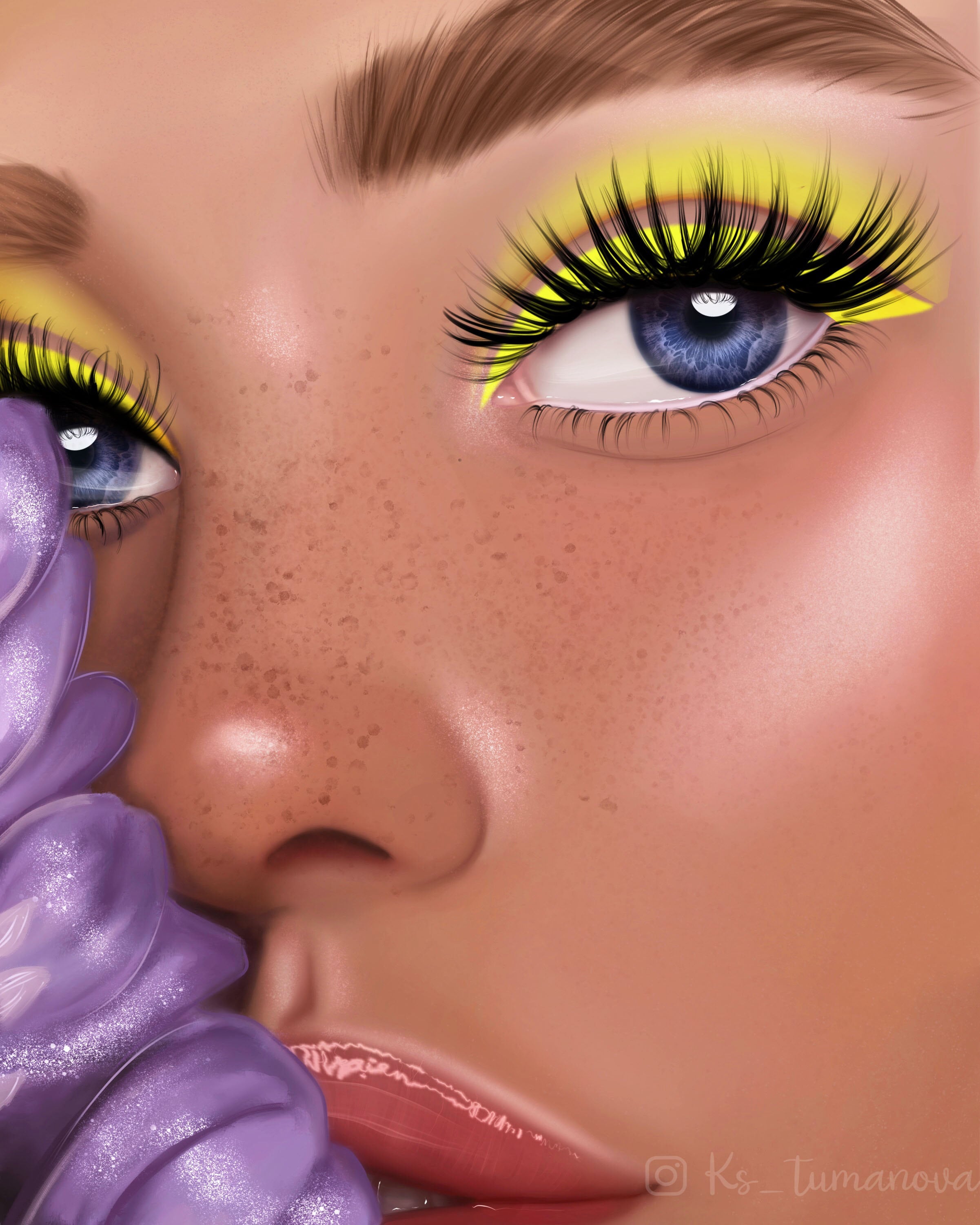 Procreate eye glare stamp procreate eyes brushes Procreate Etsy