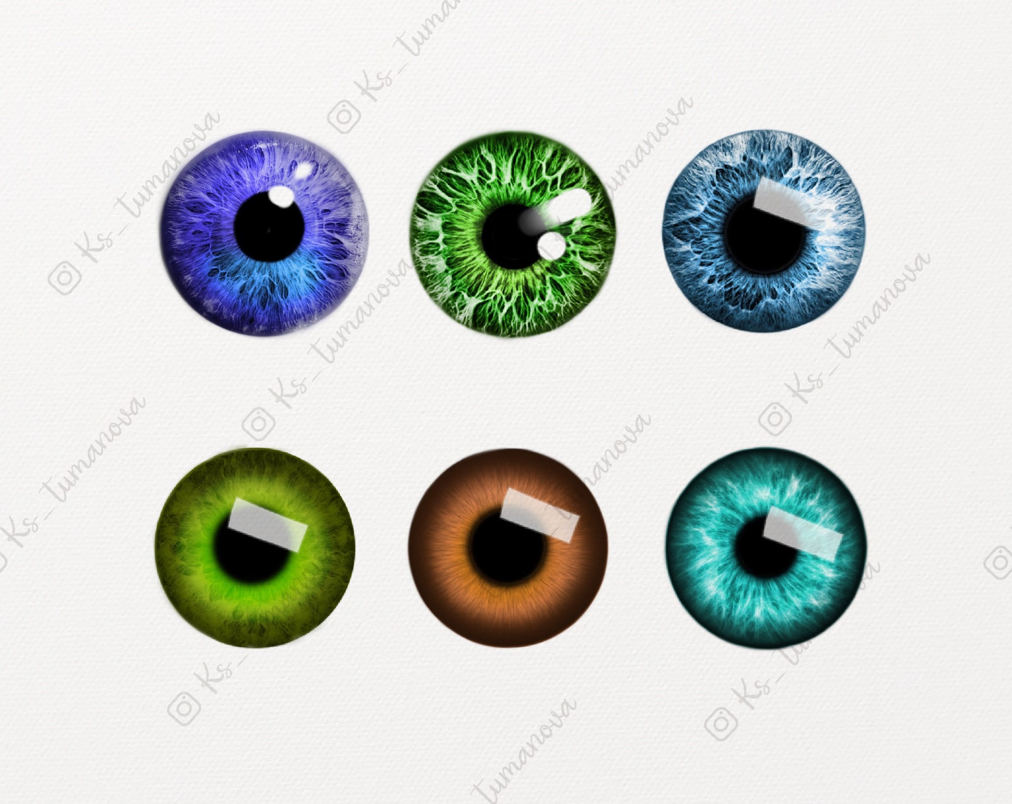 Iris Brushes. Eye Brush. Digital Brushes Etsy