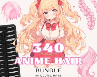 Procreate brushes hair anime style. Manga Procreate outline brush