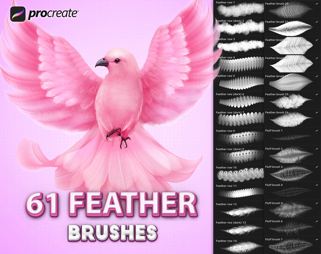Procreate Feather Brushes Procreate Fluff Texture Wings Of Etsy Procreate Feather Brushes Procreate Fluff Texture Wings Of Etsy