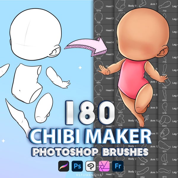 Chibi Body Base - Etsy