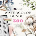 Realistic watercolor Procreate brushes. Procreate watercolor bundle. Procreate watercolor texture brushes. Procreate watercolor spots stamps