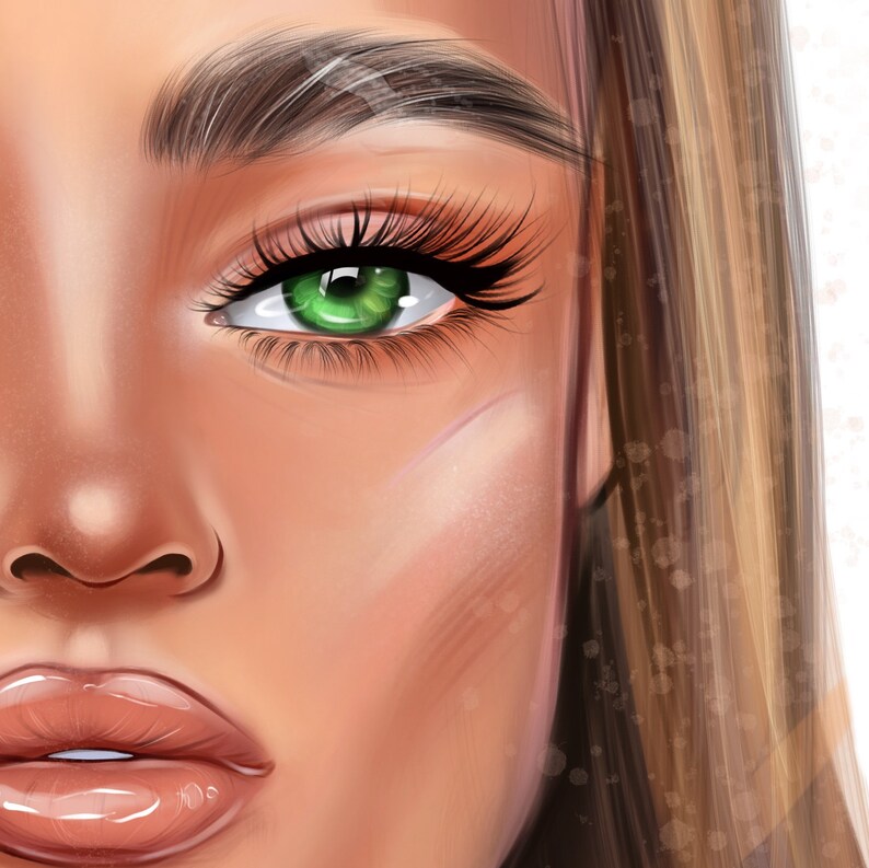 Procreate Eyebrows Stamps Brushes. Realistic Eyebrow Stamp Etsy