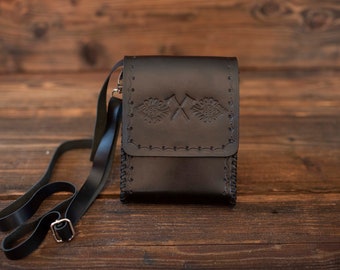 Leather city Bag, Shoulder bag for woman, Leather crossbody bag, leather handbag, Leather satchel, Small leather handbag, Sale, Gift