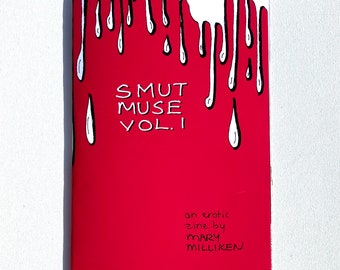 Smut Muse Vol. 1, Zine, Handmade, Plus Size, Drawing, Poetry, Art, Lesbian, Illustrations, Art Print, Unique Gifts, Original Art, LGBTQ