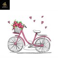 Bicycle with Flowers embroidery designs - Bicycle embroidery design machine embroidery pattern - jef pes dst hus vip vp3 xxx product logo