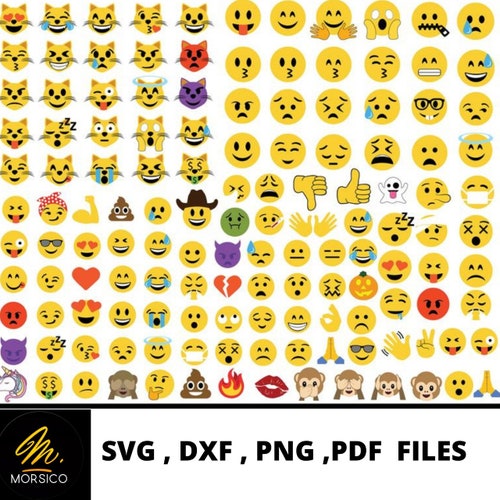 Cricut Emoji Svg Files Emoji SVG Collection Emoji Clipart - Etsy Australia