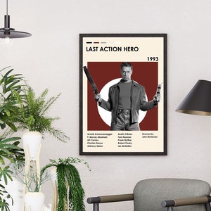 Last Action Hero Arnold Schwarzenegger Movie Poster