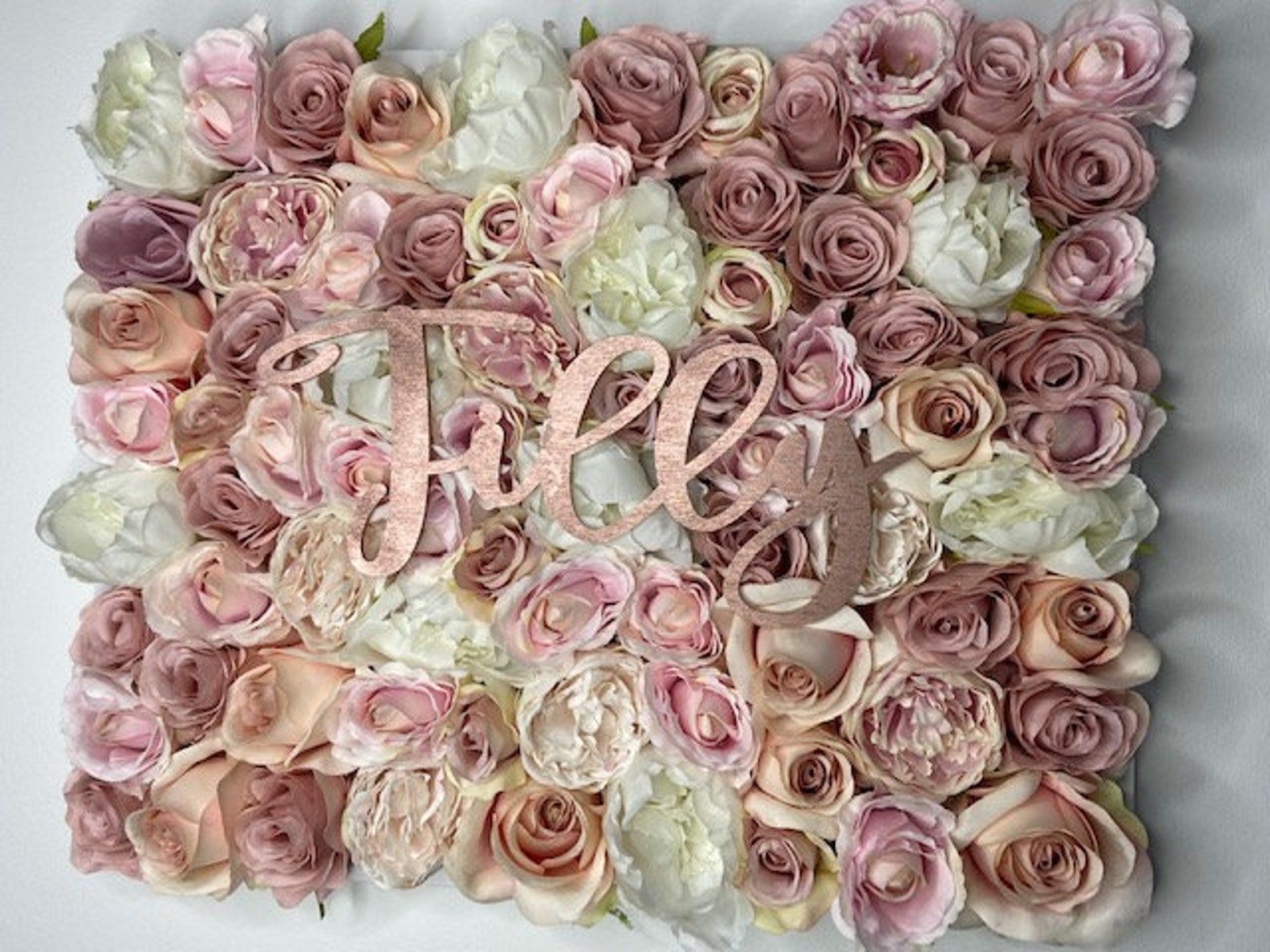 Flower Wall personalised frame for Nursery / home interiors Etsy