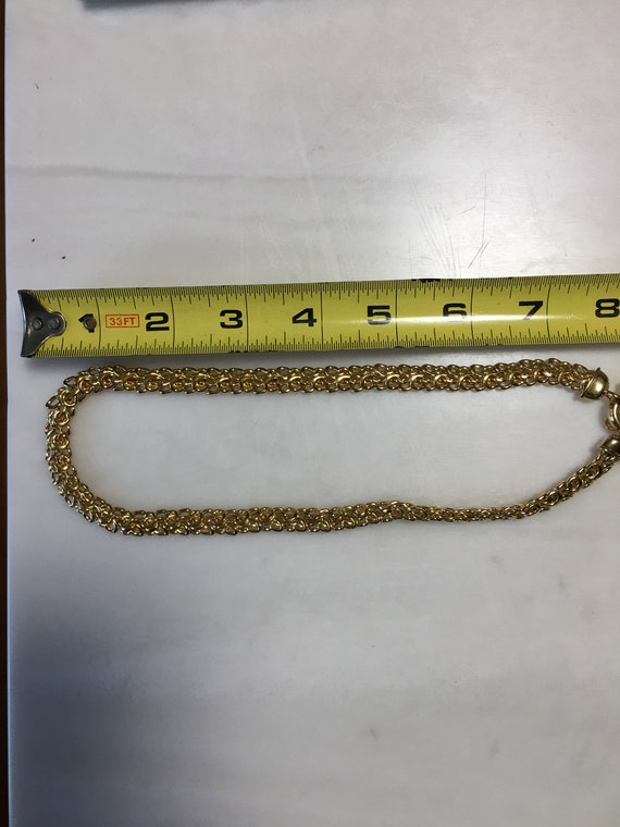 Elegant Talbots gold chain statement necklace - image 4