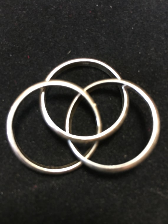 Rolling sterling ring set - image 1
