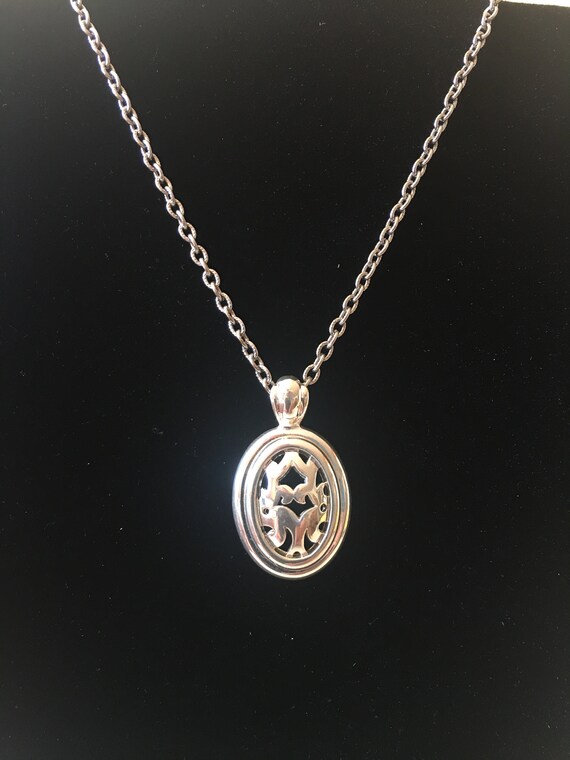Pendant silver necklace - image 1