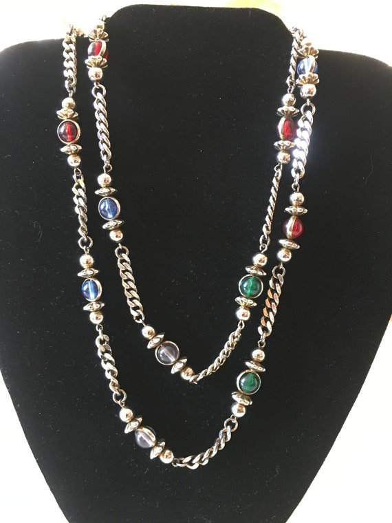 Beautiful stainless beaded necklace