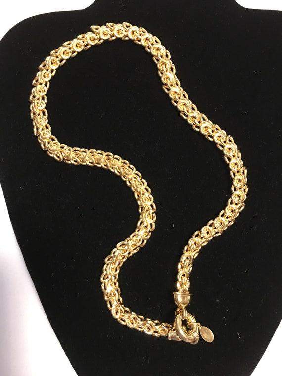 Elegant Talbots gold chain statement necklace - image 1