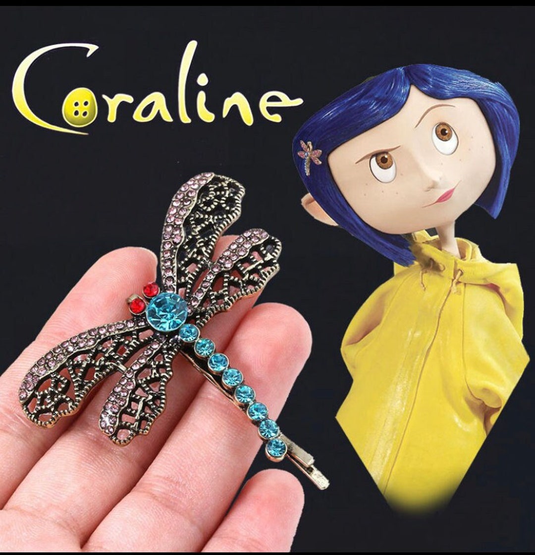 Movie Inspired Hair Accessory Coraline Movie Enamel Pin Etsy