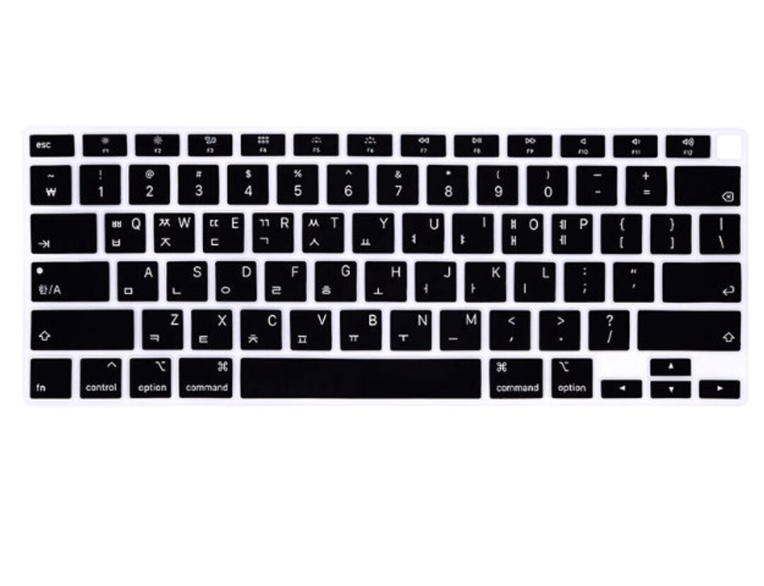 Korean Language Keyboard for MacBook Hangul Keyboard Silicone Cover for Studying Korean Etsy