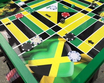 24" Jamaica Love Ludi/Draft Board Double Side